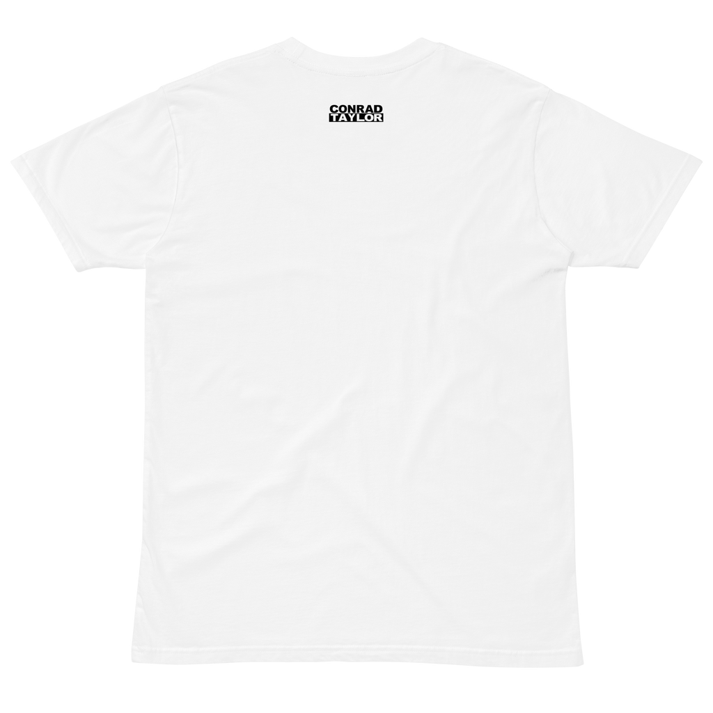 HOW IT FEELS WHEN I GO SEE CONRAD TAYLOR WHITE TEE